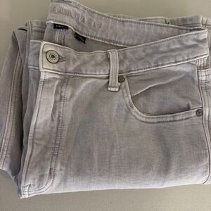 American Eagle Women's Size 12 Regular Grey Stretch Denim Jeans Real Good